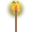 Standing wood torch